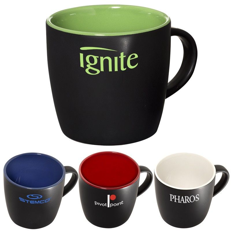 The Riviera 12oz Ceramic Mug - 3.5000" H x 3.0000" Diameter